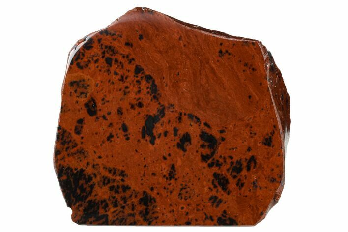 Polished Mahogany Obsidian Section - Mexico #153495